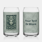 Groene vrouw - Stone Blikvorm Glas (Voorkant)