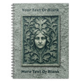 Groene vrouw - Stone Notitieboek (Voorkant)