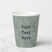 Groene vrouw - Stone Papieren Bekers (Achterkant)