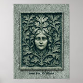 Groene vrouw - Stone Poster (Voorkant)