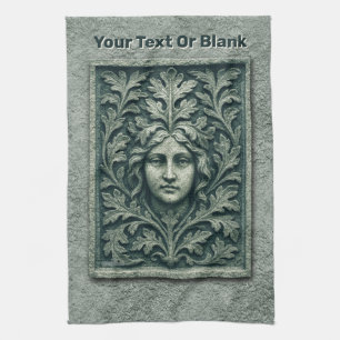 Groene vrouw - Stone Theedoek