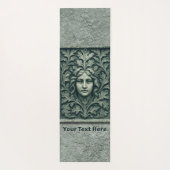 Groene vrouw - Stone Yogamat (Achterkant)