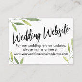 Groene vuilnisweddenschap Website, sparen de Datum Visitekaartje (Voorkant)