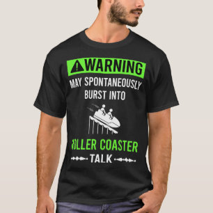Groene Waarschuwingsachtbaan Achtbaan T-shirt