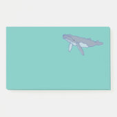 Groene walvis op Zee Groot Groot Post-it® Notes (Voorkant)