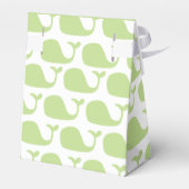 Groene walvis Thema Baby shower Favor Boxes Bedankdoosjes (Achterkant)