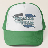 Groene walvisvaart trucker pet (Voorkant)