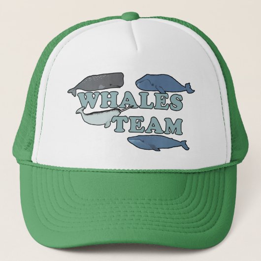 Groene walvisvaart trucker pet (Voorkant)