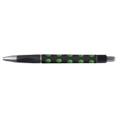 Groene wandelbalpen op zwart, pen (Voorkant)