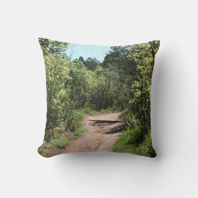 Groene Wandelpad Kussen (Voorkant)