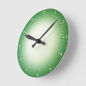 Groene wandklok ronde klok (Hoek)