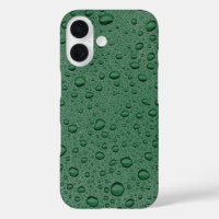 Groene waterdruppels