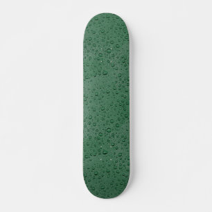 Groene waterdruppels skateboard