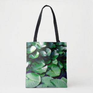 Groene Waterlelies Tote Bag