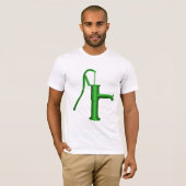 Groene waterpomp Mannen T-shirt (Voorkant volledig)