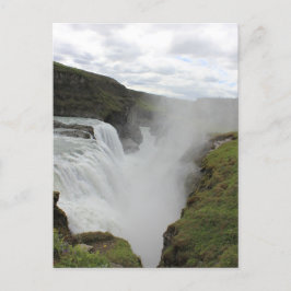 Groene waterval briefkaart