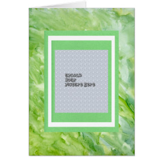 Groene Waterverf Abstracte Afbeelding Album Sjablo