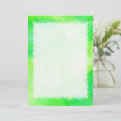 Groene Waterverf Blank DIY Kaart (Staand voorkant)