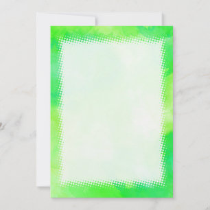 Groene Waterverf Blank DIY Kaart