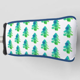 Groene Waterverf Bossen Golfheadcover