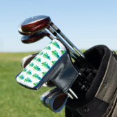 Groene Waterverf Bossen Golfheadcover (Insitu)