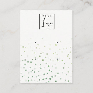 Groene Waterverf Confetti 2 Logo oorscherm Visitekaartje