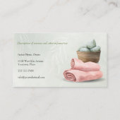 Groene Waterverf Dag Spa en Wellness Visitekaartje (Achterkant)