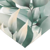 Groene Waterverf Eucalyptusblad Korte Tafelloper (Hoek)