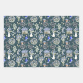  groene Waterverf Floral Inpakpapier Vel (Voorkant 2)