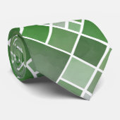 Groene Waterverf Gecontroleerd ontwerp Stropdas (Opgerold)