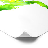 Groene Waterverf Kikker Poster (Hoek)