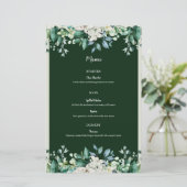 Groene Waterverf Palet van liefde Bruiloft (Staand voorkant)