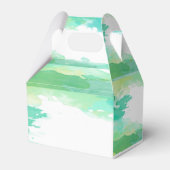Groene Waterverf Party Favor Box Bedankdoosjes (Achterkant)
