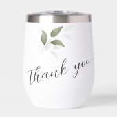 Groene Waterverf Script Dank u bruiloft (Voorkant)