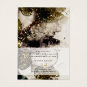 Groene waterverf sieraden display kaart (Achterkant)