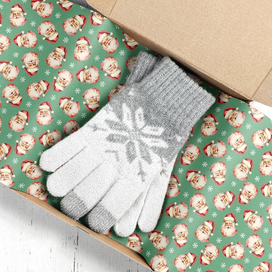 Groene Waterverf Sinterklaas Kerstmis Tissuepapier