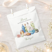 Groene Waterverf Spa en Wellness Bachelorette Bedankzakje (Geknipt)