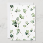 Groene Waterverf Trouw Uitnodiging (Achterkant)