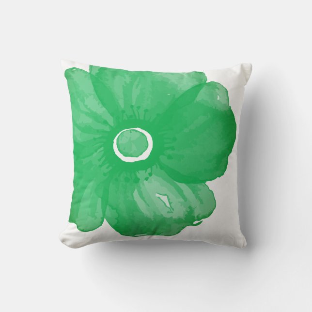 Groene Waterverf ventilator Kussen (Voorkant)