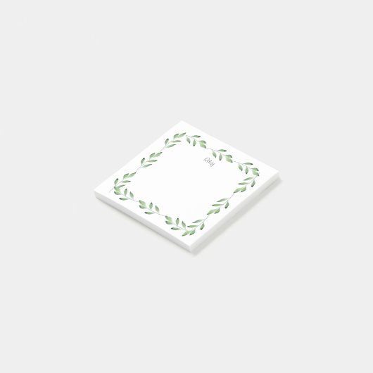 Groene Waterverf verliest Lijst Post-it® Notes (Schuin)