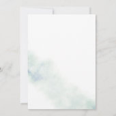 Groene Waterverf Wash-feest  Kaart (Achterkant)