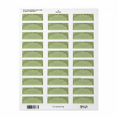 Groene Waterverf Wreater Return Address Labels (Full Sheet)