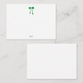 Groene waterverfboog notitiekaartje (Voorkant / Achterkant)