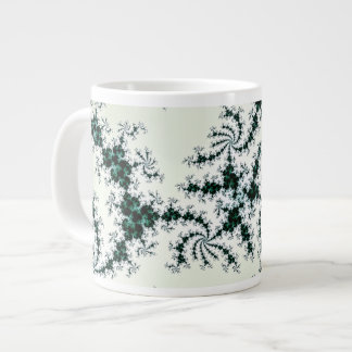 Groene Webs - delicate fractale kant Extra Grote Beker