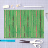 GROENE WEEFSELPAPIER JAPANESE WOODBLOCK PATTERN TISSUEPAPIER (Craft)