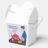 Groene Weeni "Chinees eten" Favor Box Bedankdoosjes (Geopend)