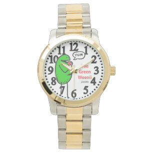 Groene Weeni "Yum" polshorloge Horloge