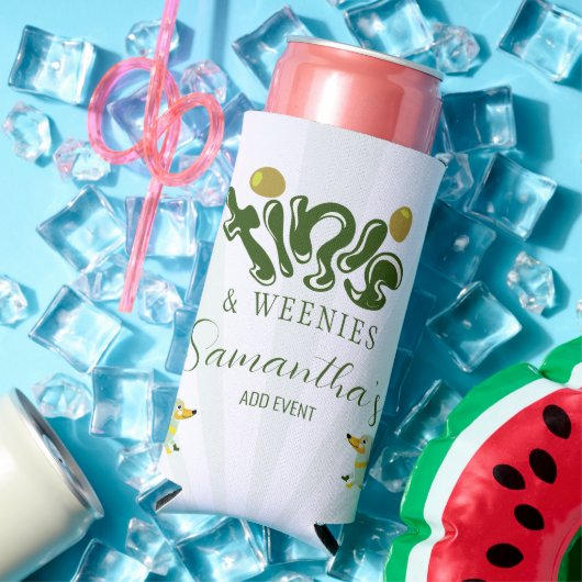 Groene Weenies & Tinis Grappige Martini Verjaardag (Insitu Zomer)