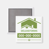 Groene weg magneet (Voorkant / Achterkant)