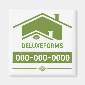 Groene weg magneet (Voorkant)